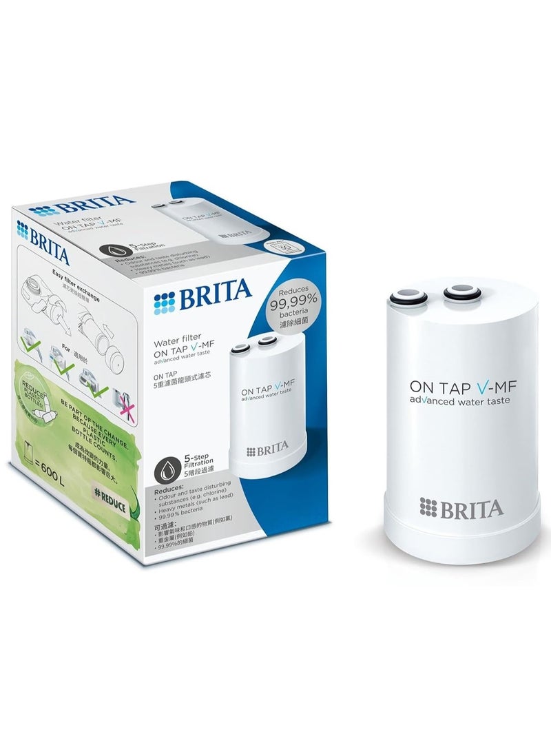 BRITA On Tap V-MF Water Filter Cartridge Reduces 99.99% Bacteria 600 Litres Capacity - Image 1